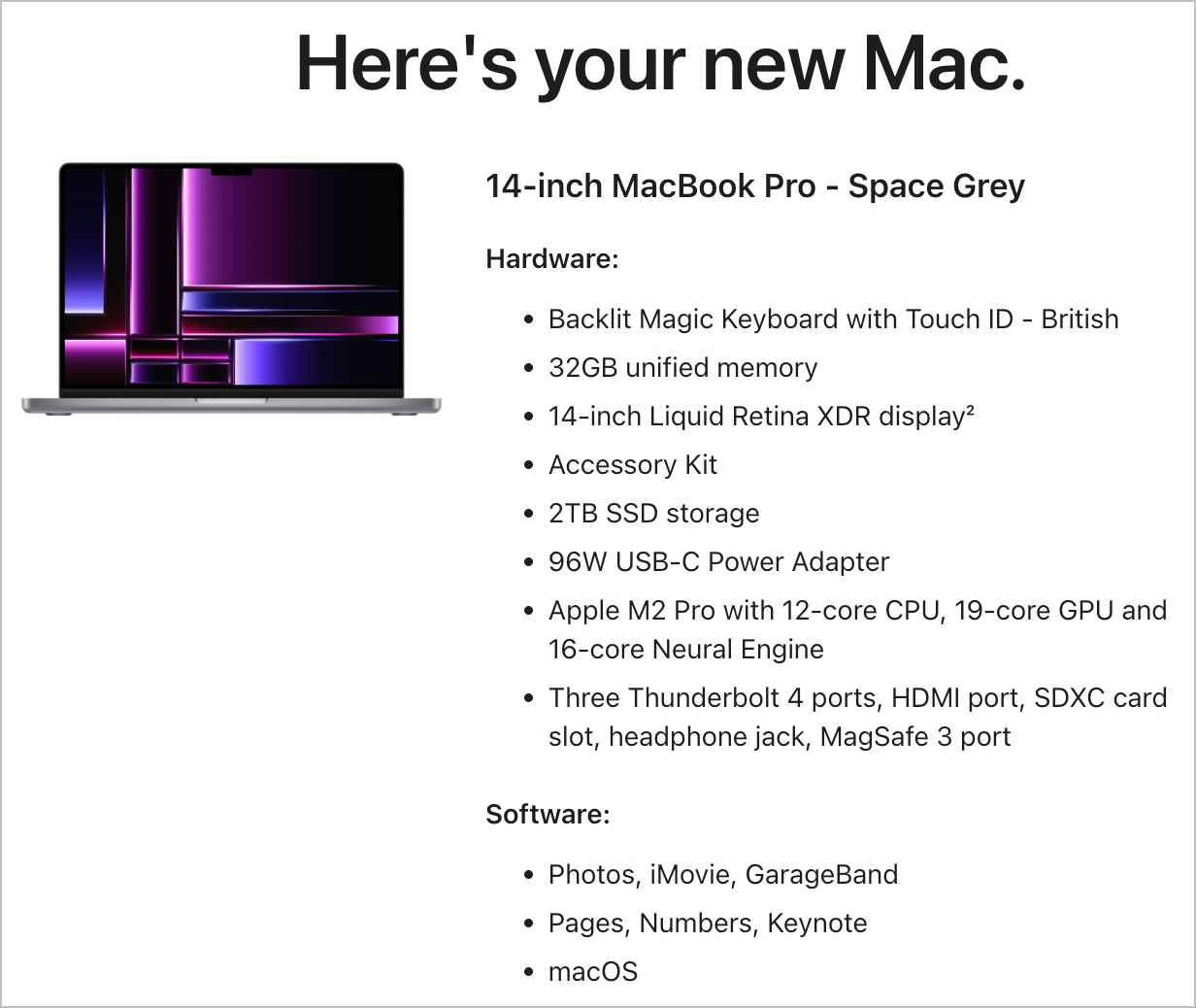 MacBook Pro 14" - M2