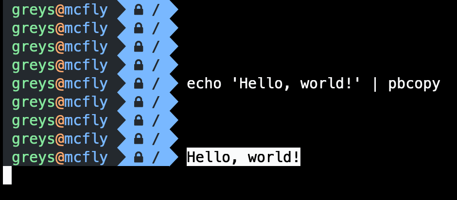 pbcopy command