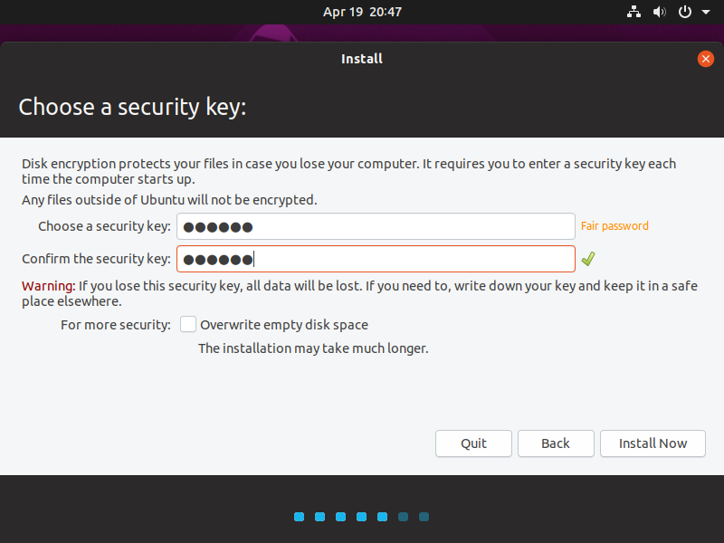 Ubuntu 19.04 Installation Screenshot 5
