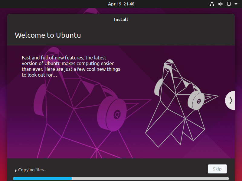 Ubuntu 19.04 Installation Screenshot 10
