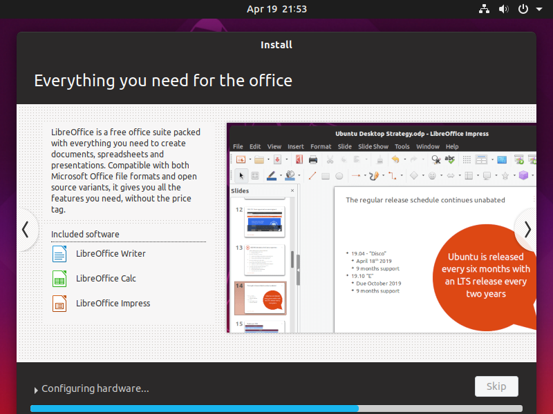 Ubuntu 19.04 Installation Screenshot 12