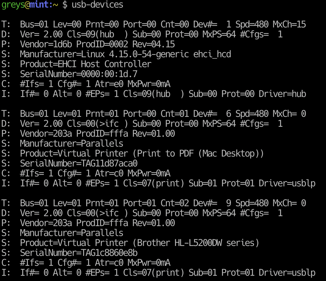 usb-devices example