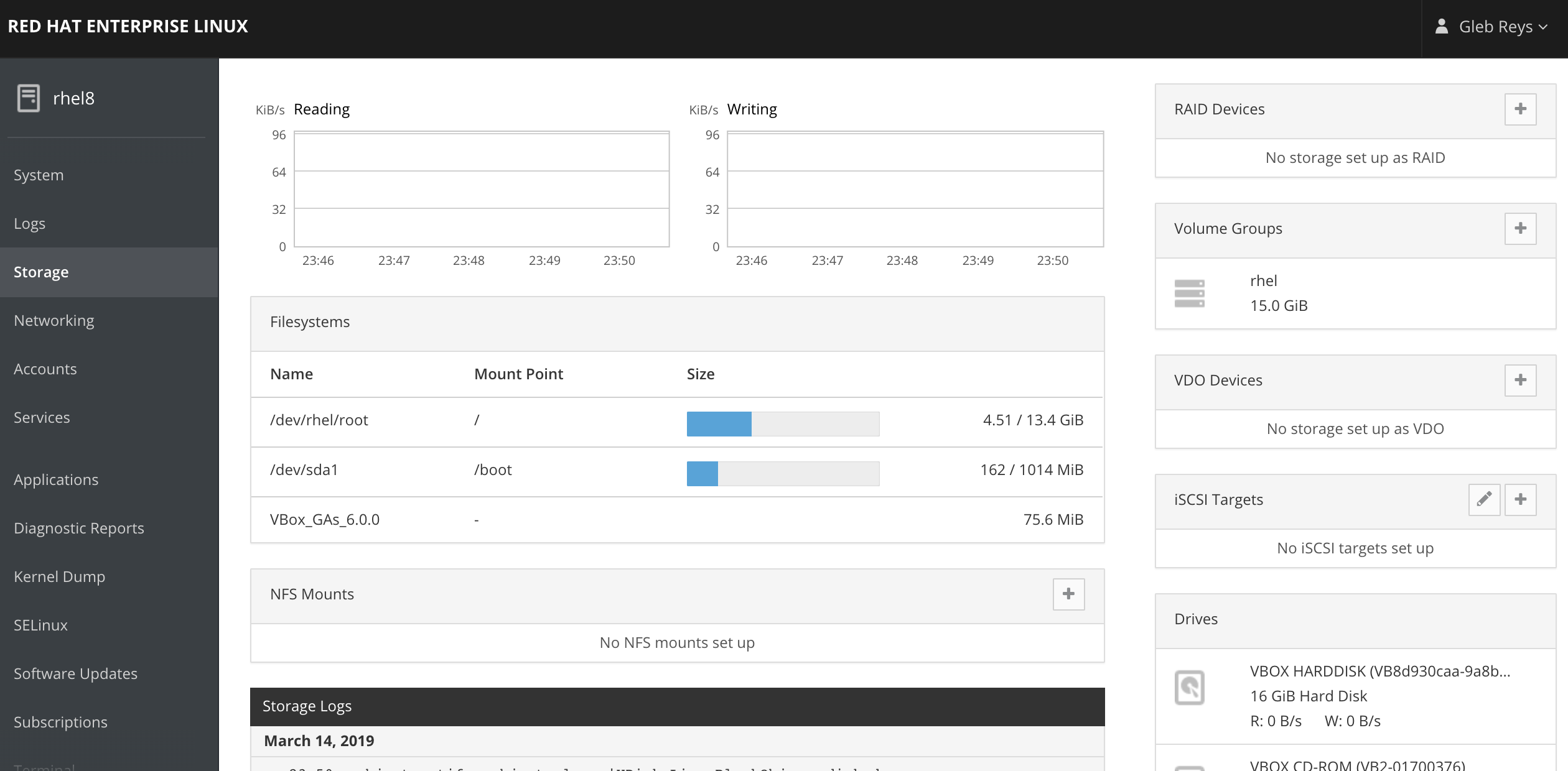 Web console Updates