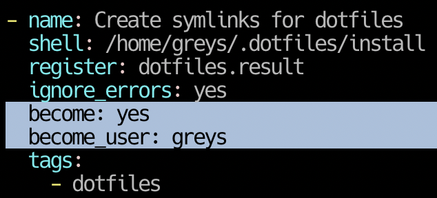 become_user per task in Ansible