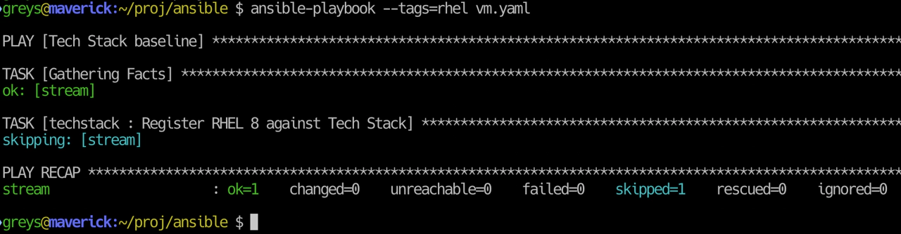 Ansible Playbook with RedHat tag