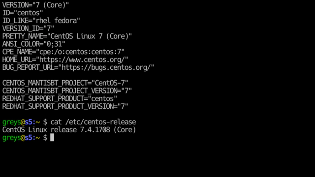 Check Centos Version