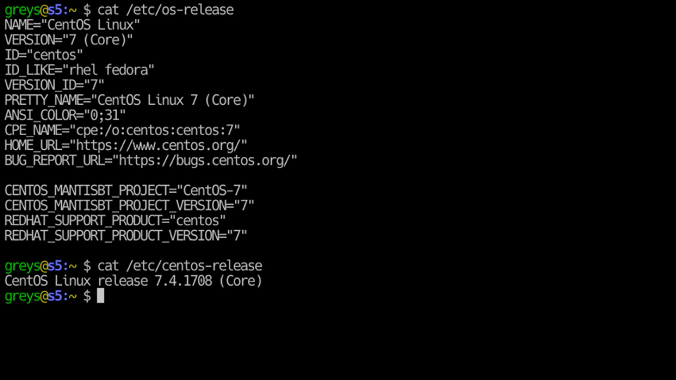 Check Centos Version