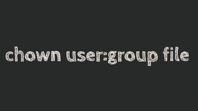 chown user:group example
