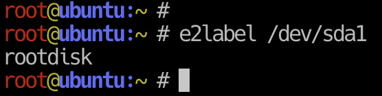 e2label - ext filesystems
