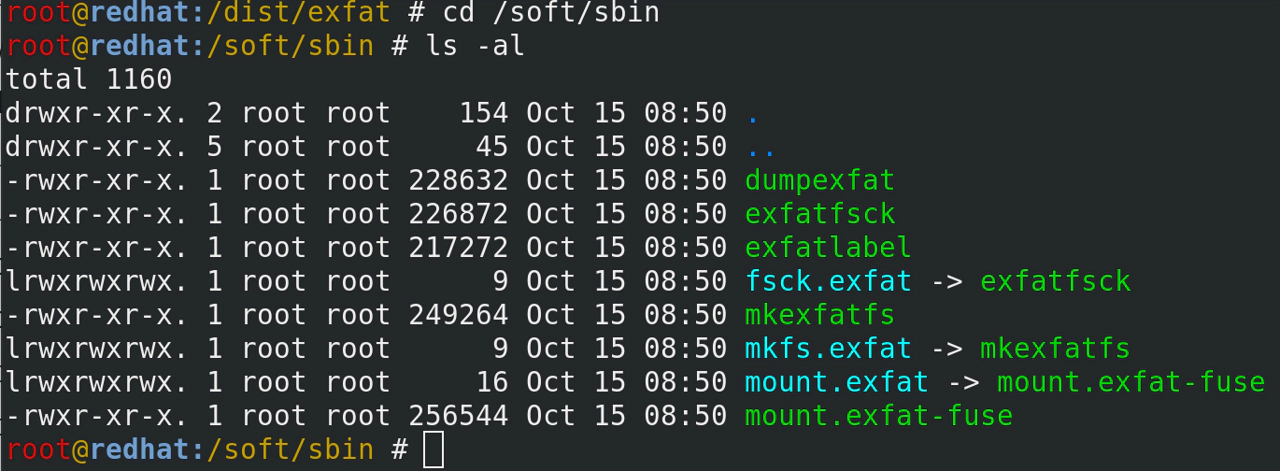exFAT in RHEL8