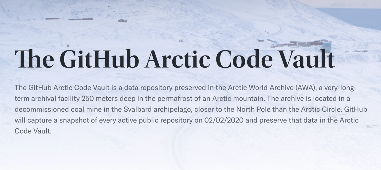 Arctic Code Vault