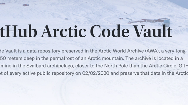 Arctic Code Vault