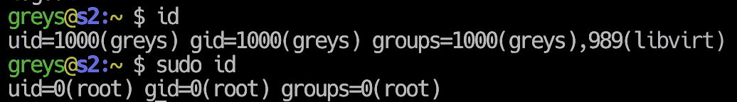 sudo command example