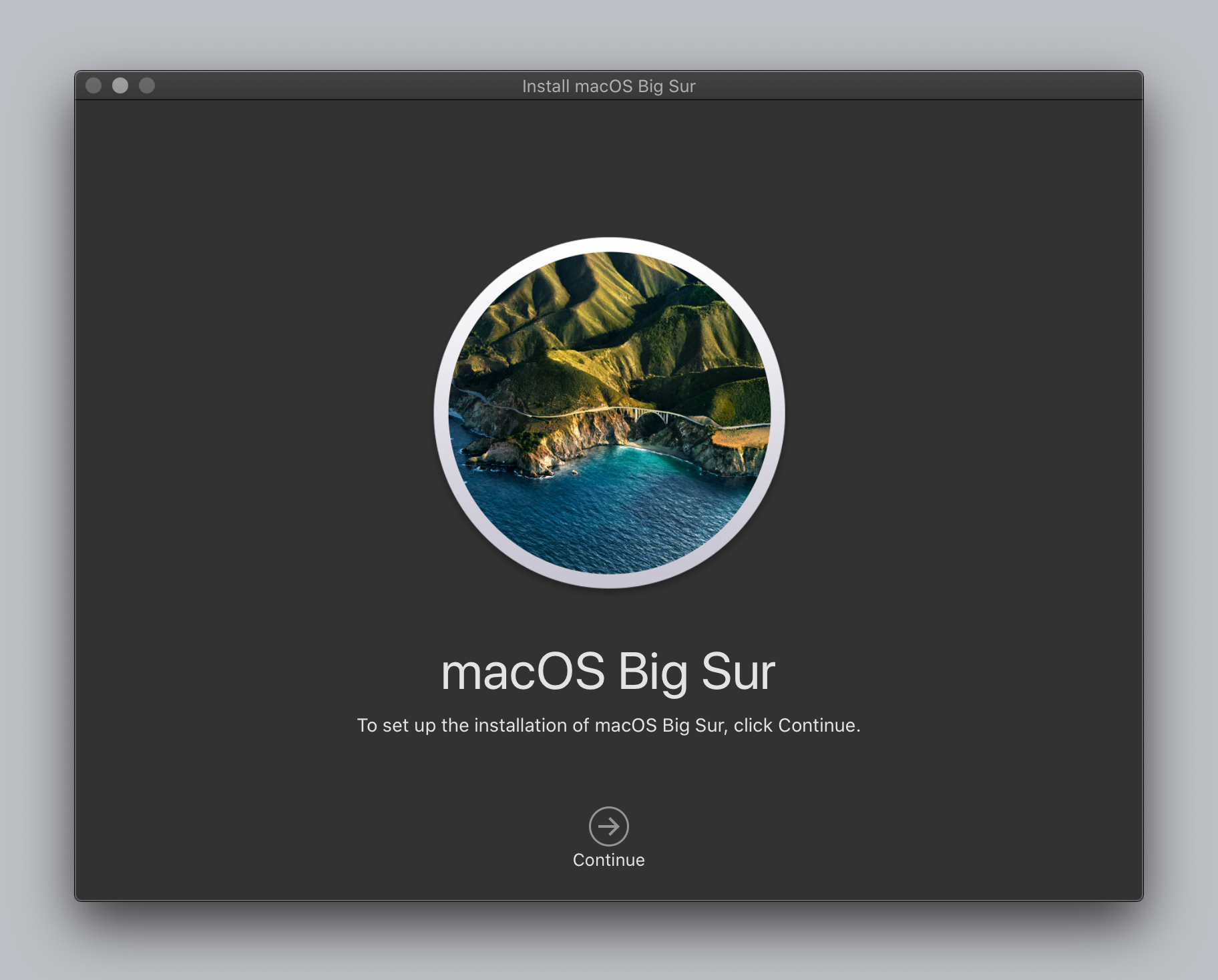 Installing macOS 11 - Big Sur