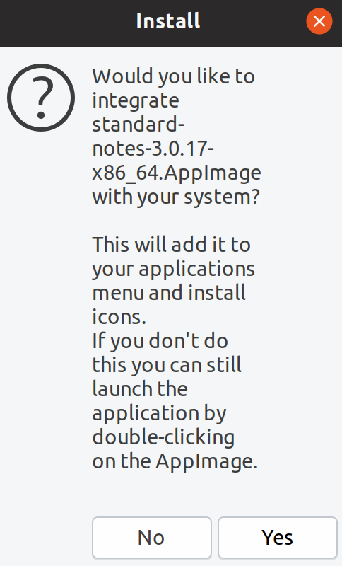 Integrating Appimage