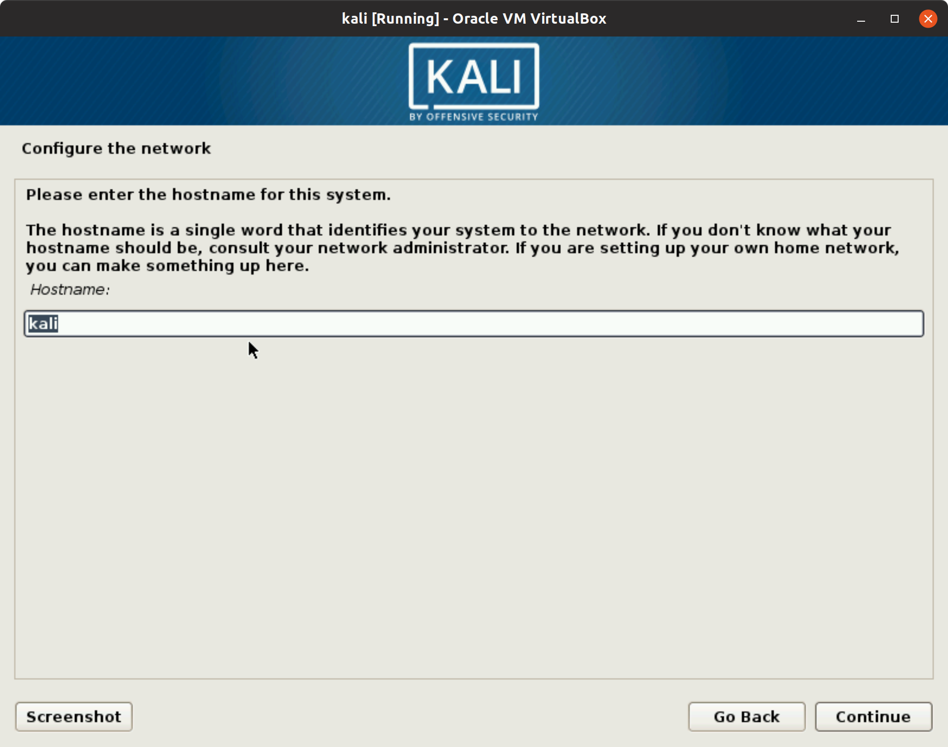 Kali Linux 2019.2 Install Step 5