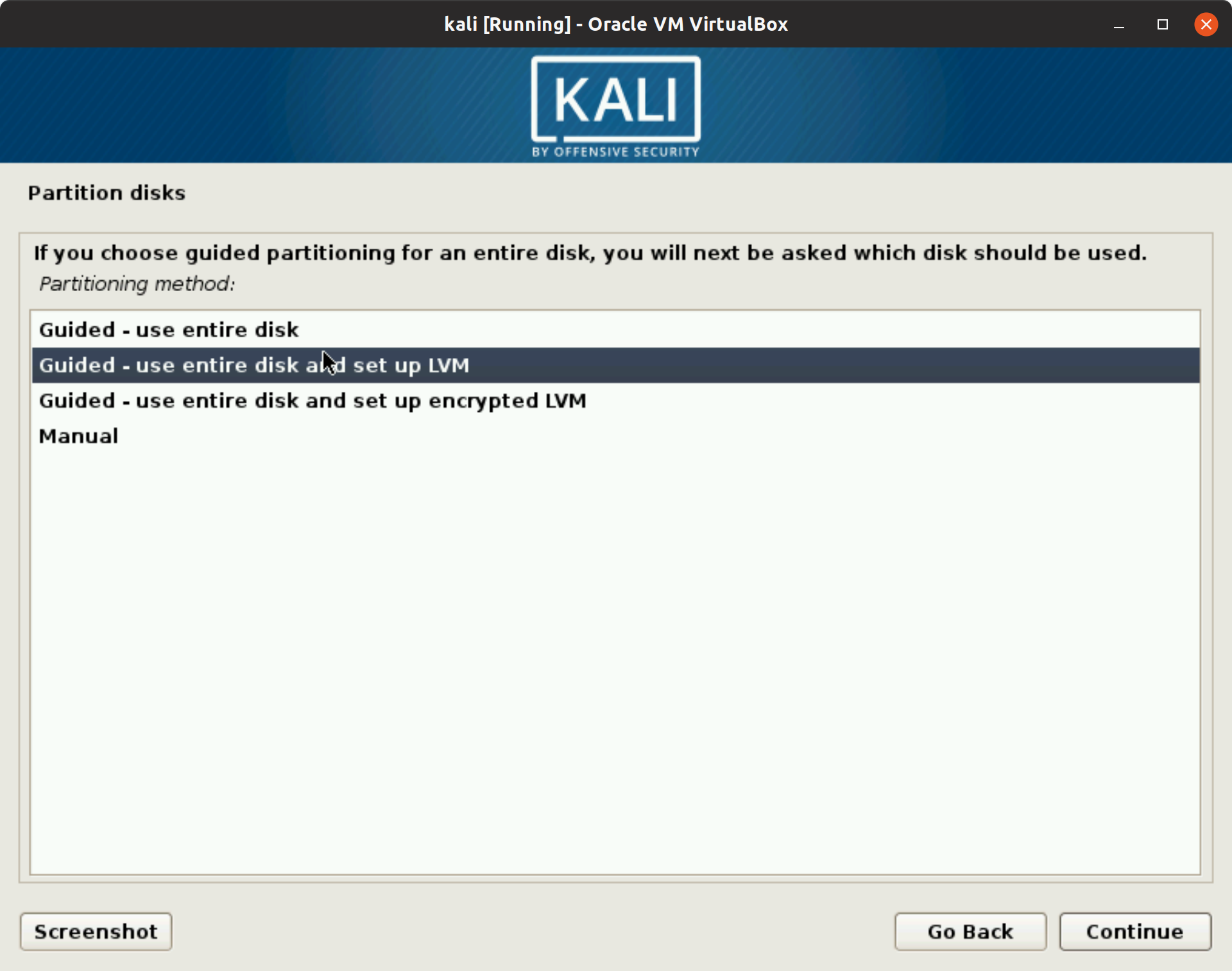 Kali Linux 2019.2 Install Step 7