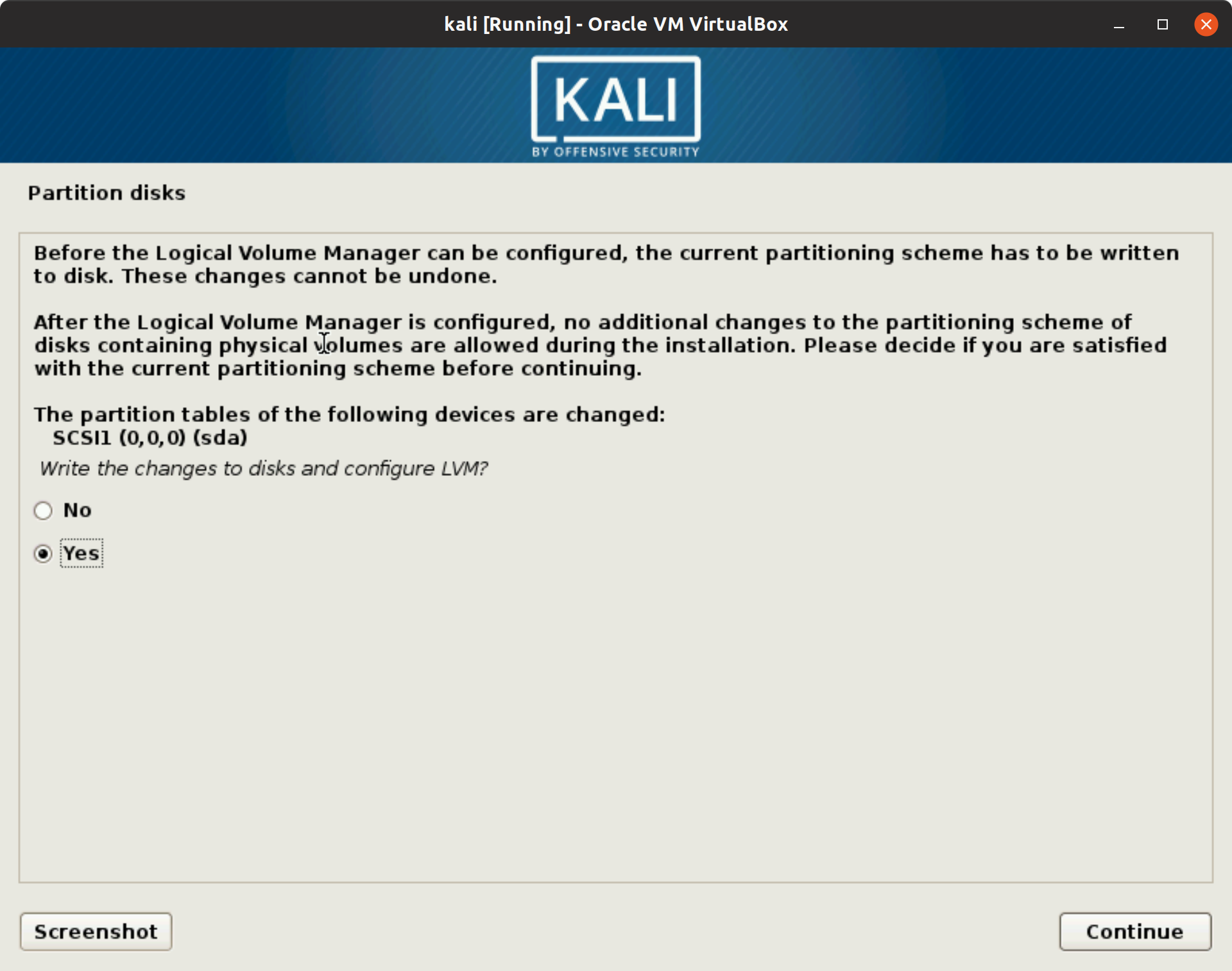 Kali Linux 2019.2 Install Step 8