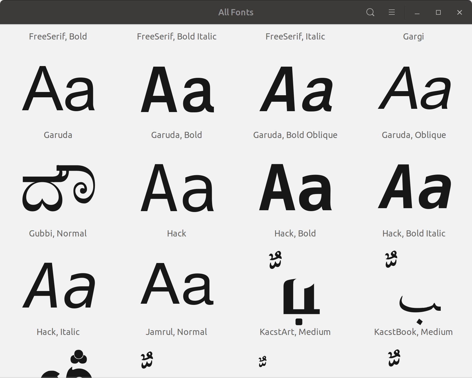 Installing fonts in Linux