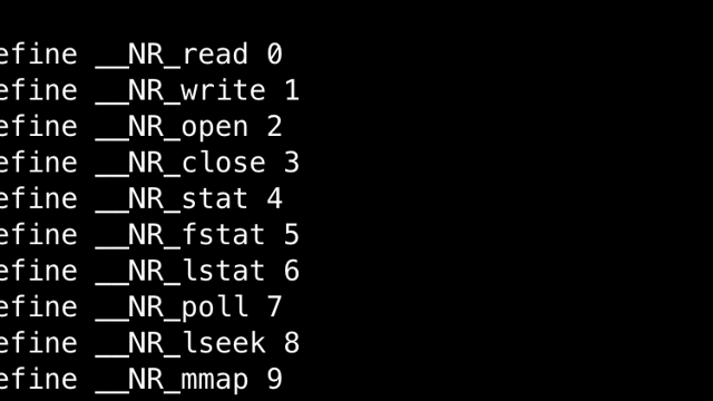 Linux System Calls Numbers