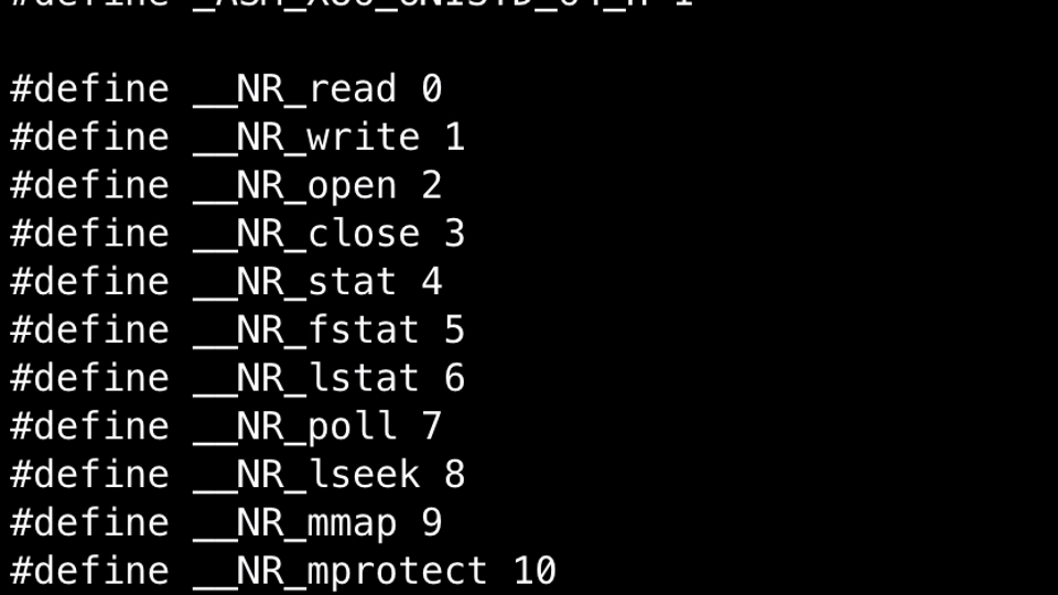Linux System Calls Numbers