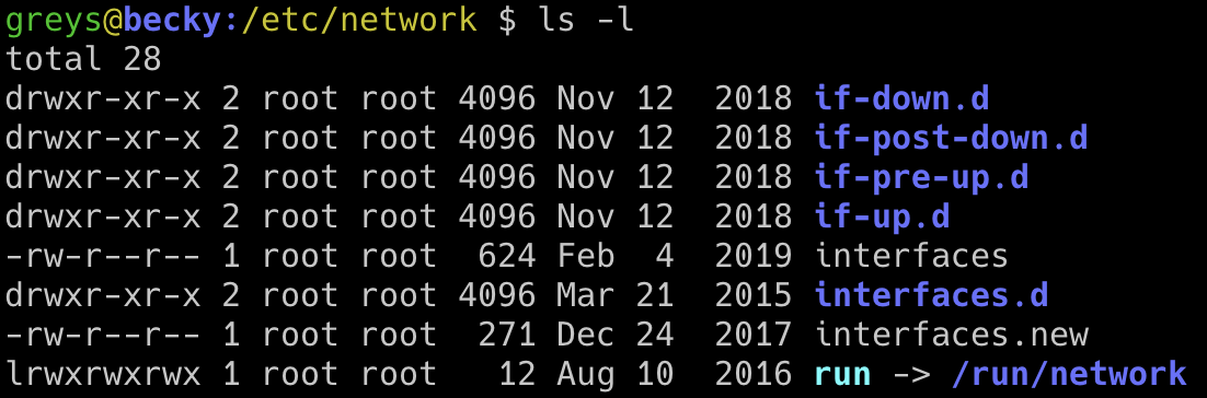Colorized ls Output