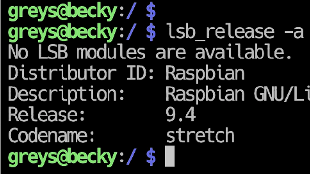 check raspbian version