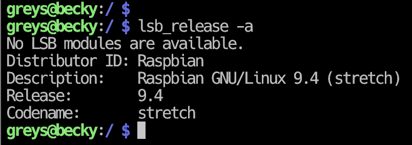 check raspbian version
