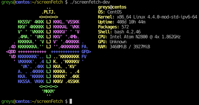 screenfetch-centos-unixtutorial