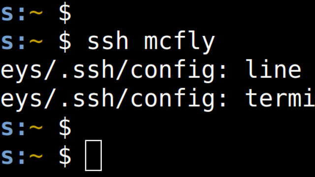 Bad configuration option: usekeychain