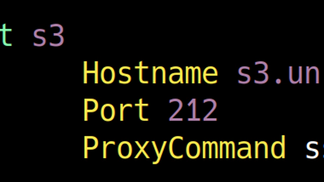 SSH config with jumphost