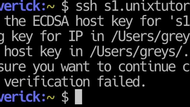 Host Key Verification Failed