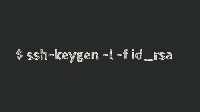 Inspect SSH keys with ssh-keygen