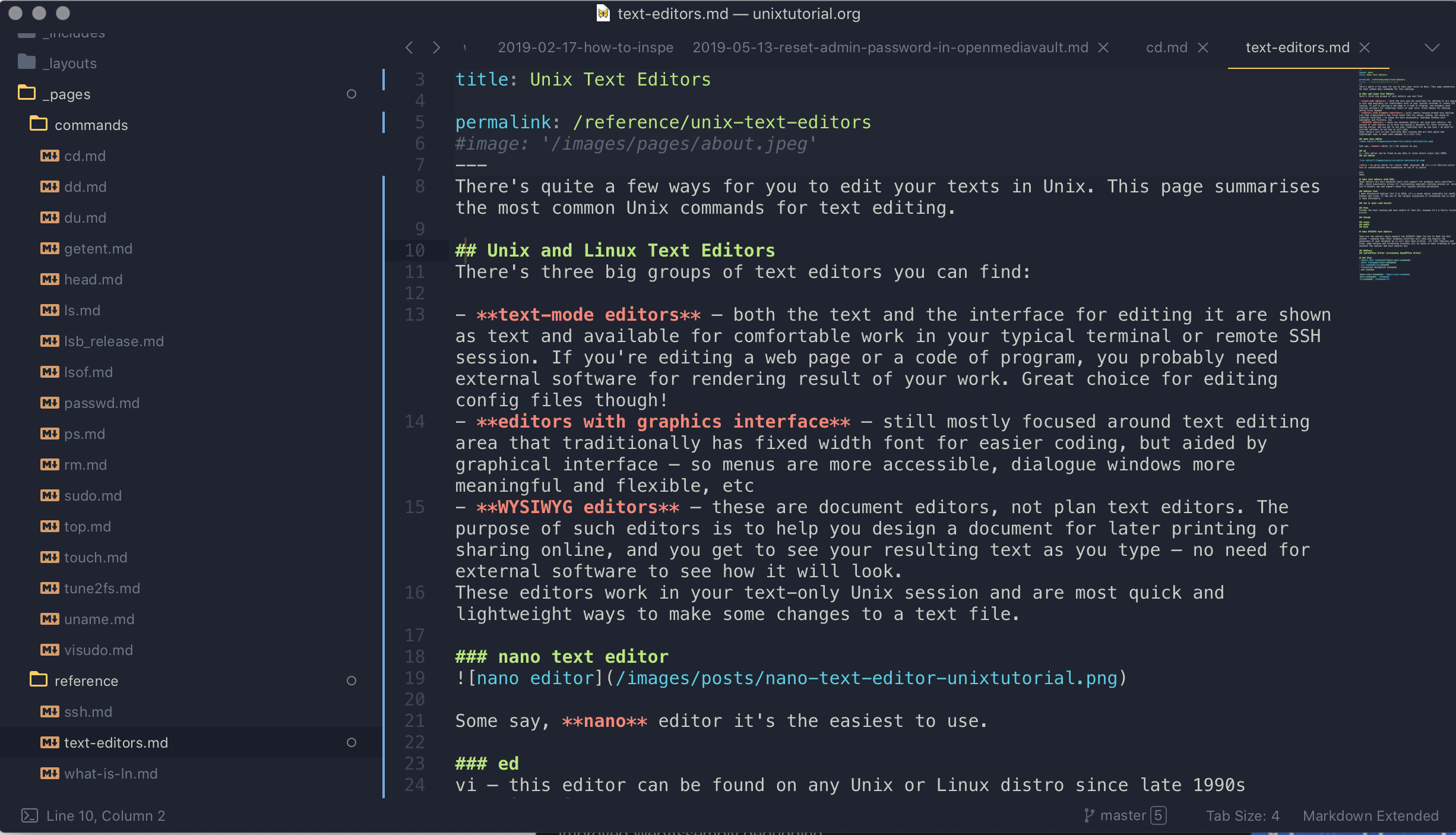 Sublime Text 3 editor