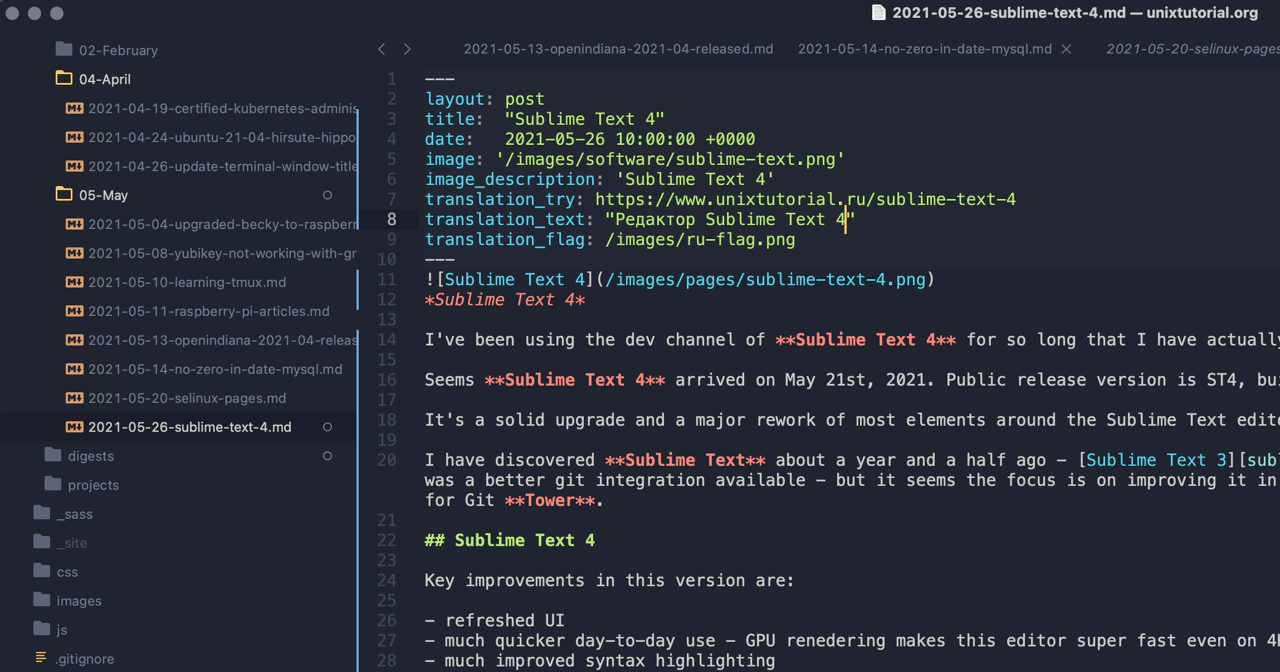 Sublime Text 4