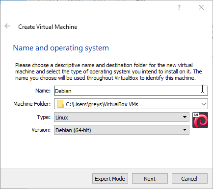 VirtualBox 6.0 Beta 2 - Create VM