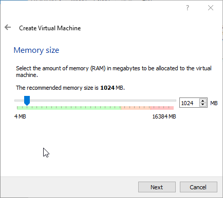 VirtualBox 6.0 Beta 3 - Memory RAM Size