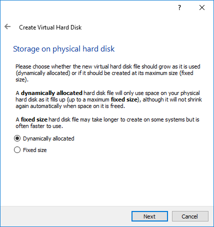 VirtualBox 6.0 Beta 6 - Hard Disk Physical Storage