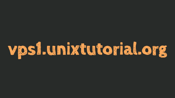 vps1-unixtutorial