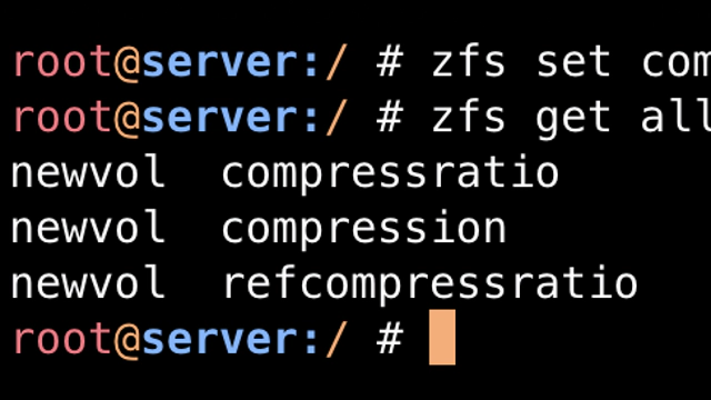 ZFS - Enable Compression