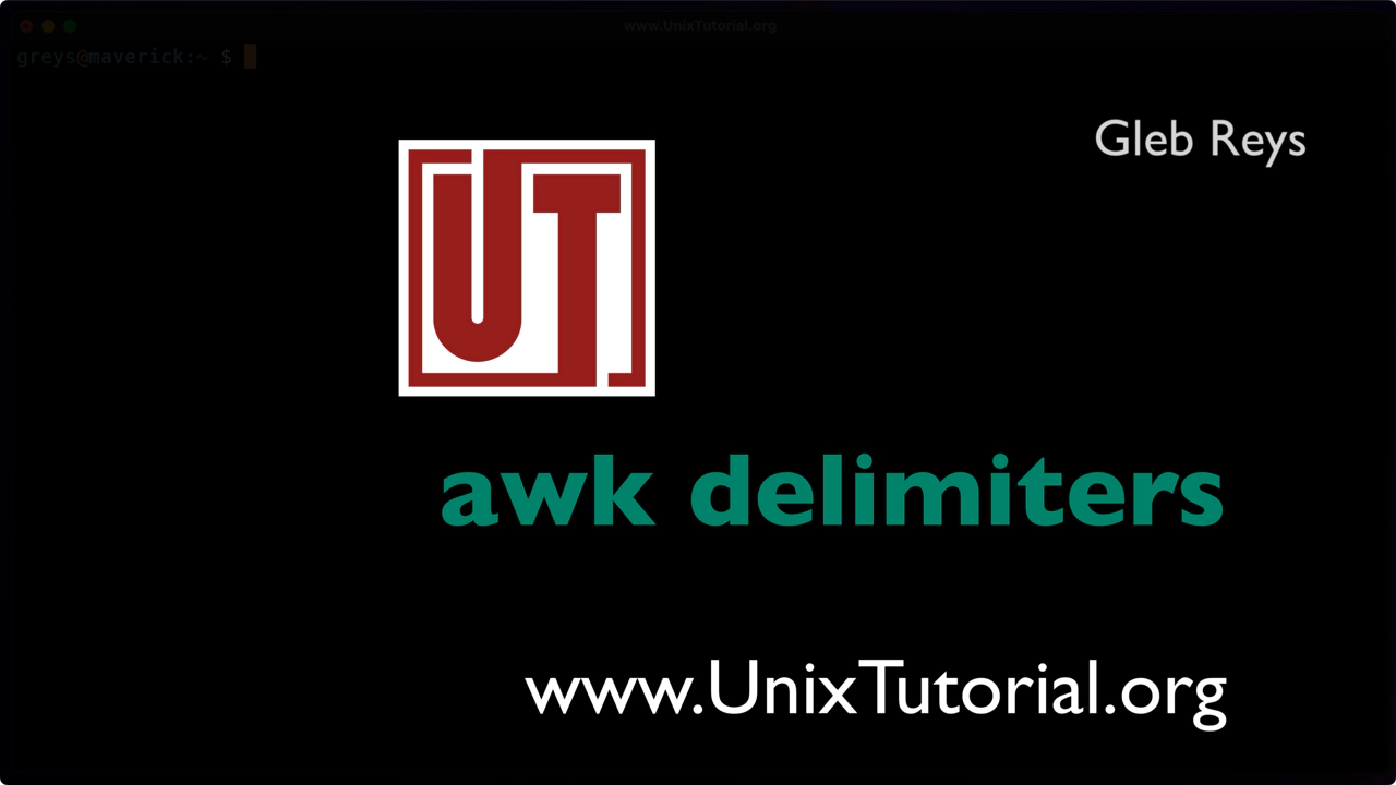 Youtube: AWK Delimiters
